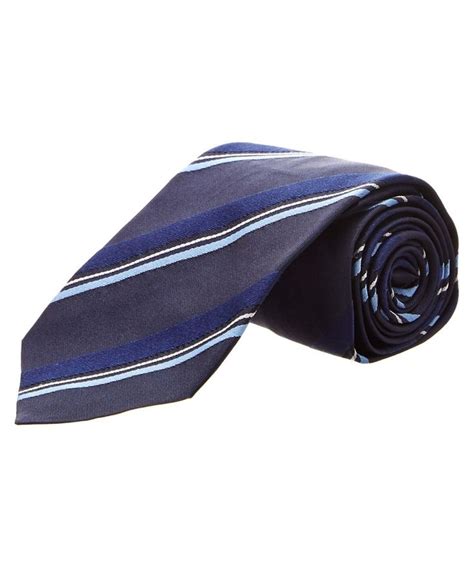 prada blue tie picture|Prada Silk Tie 59” Blue Striped Classic Stylish Business  .